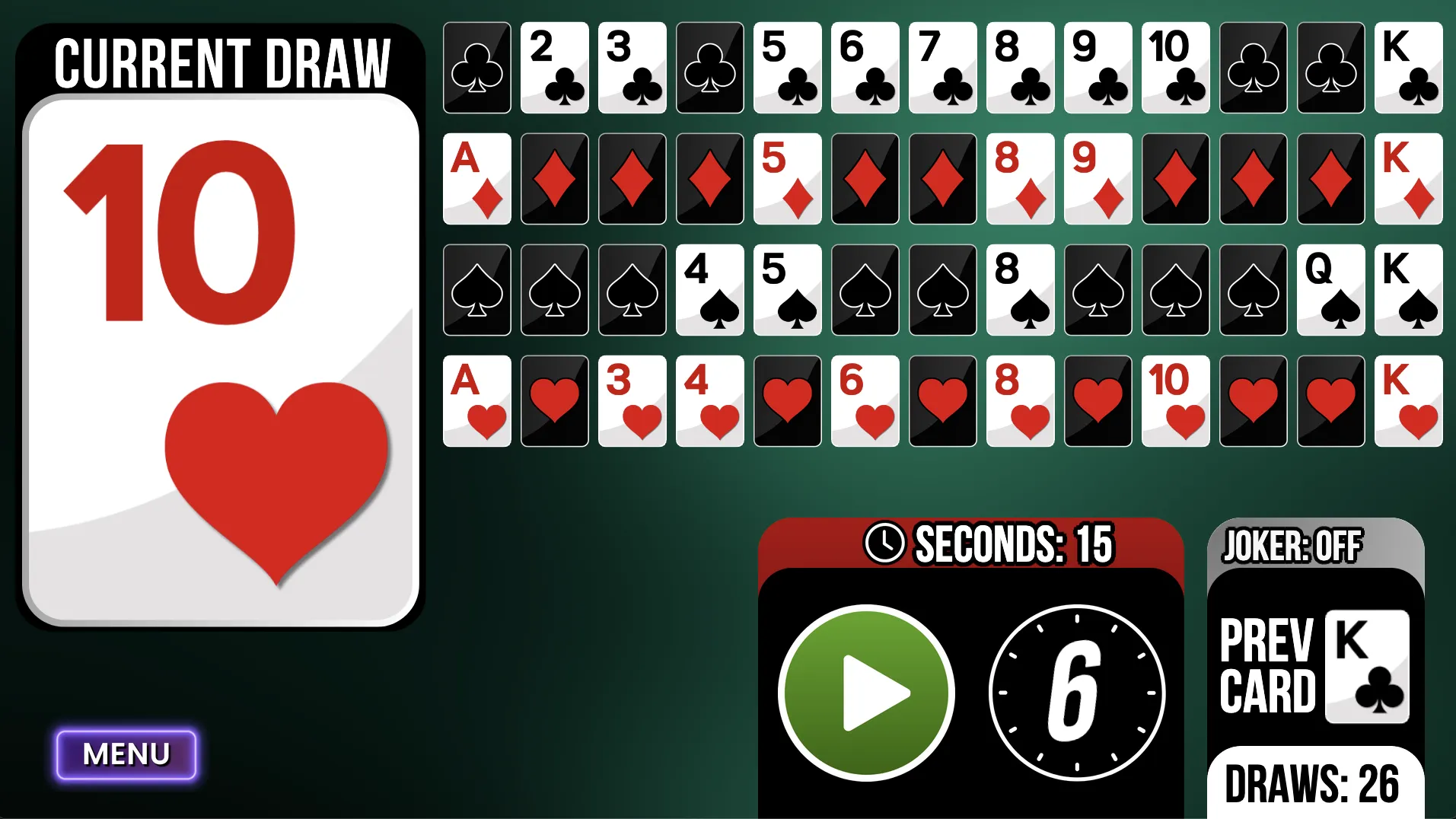 DINGO! Card Game App